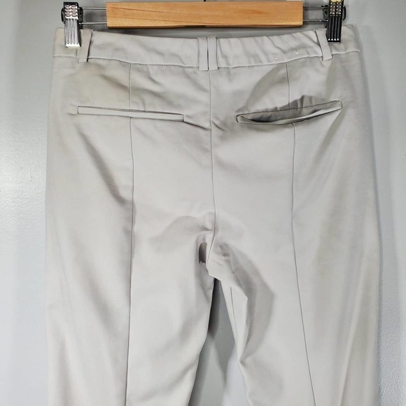 Calvin Klein Flat Front Khaki Trousers Slacks Tan Size 2 - Picture 6 of 11